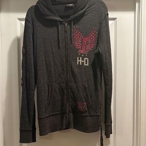 Harley-Davidson Black and Pink Women's Jacket